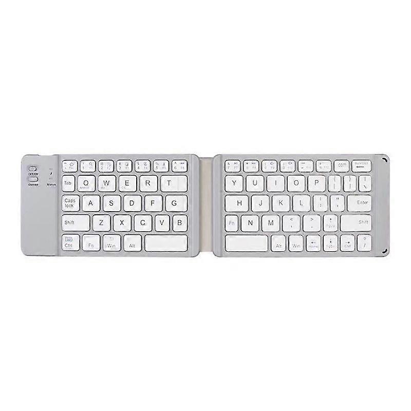 White Folding Wireless Keyboard Mobile Tablet Universal Computer Gaming Keyboard
