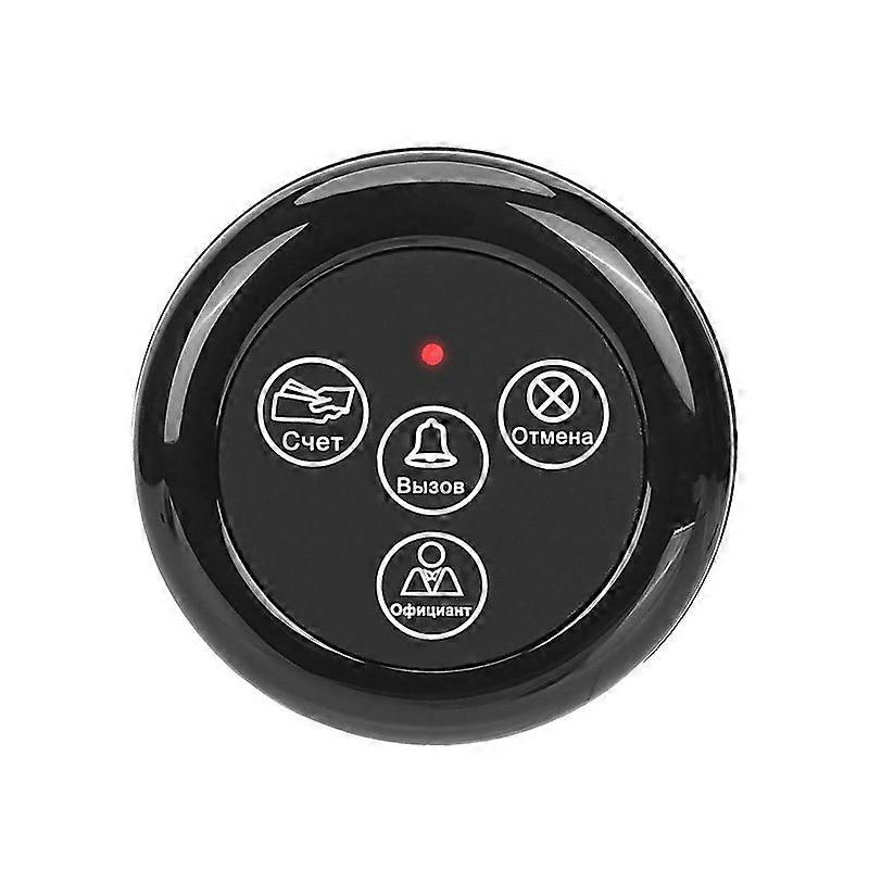 Td032 Black Circular Caller Service Bell Ip55 Single/two/three/four Key Optional