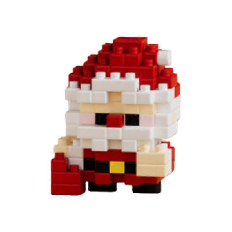 Compatible LEGO Q Mini Santa Claus, Plastic Material, 3.2*2.4*4.16 cm (1.3*0.9*1.6 in)