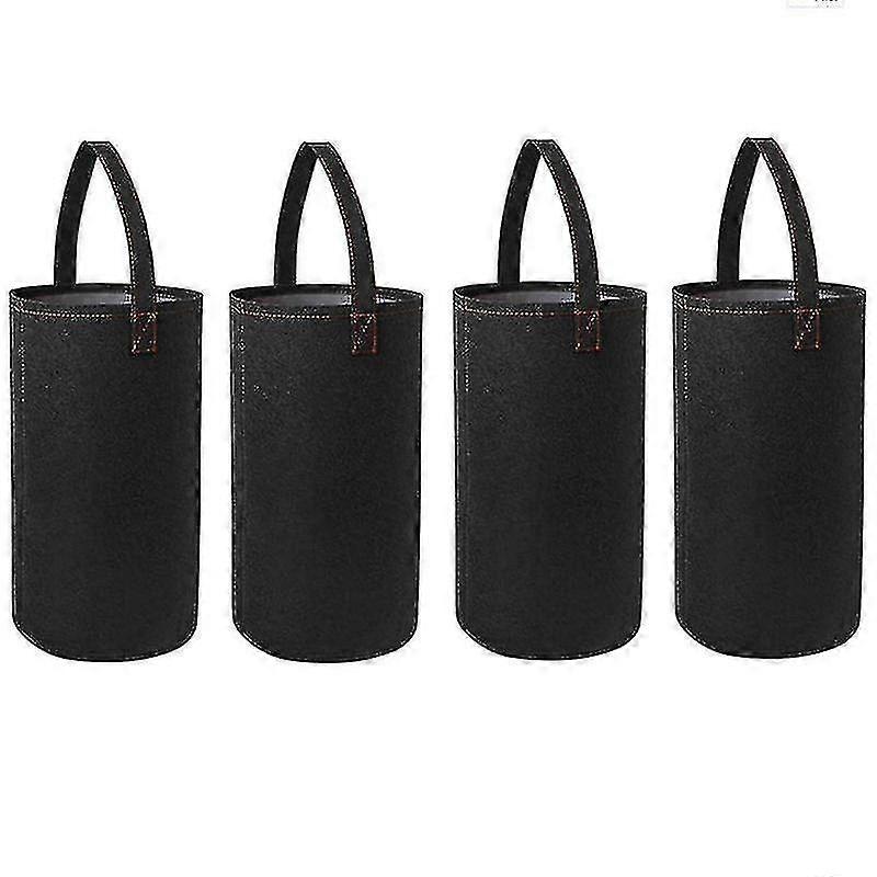 4pcs Garden Upside Down Tomato Planter(requires Plants,soil And Fertilizer, Not Included) Sturdy Hanging Handle Thickened Breathable Felt Cloth