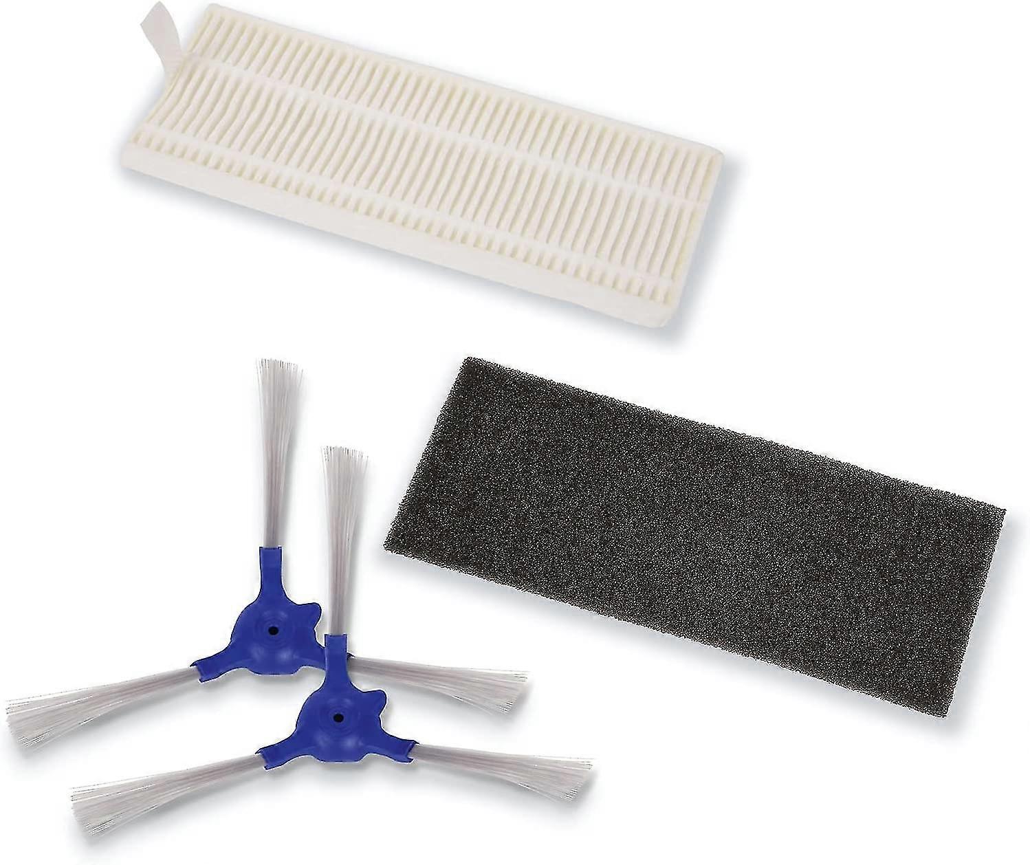 Zr720002 Side Brush + Allergy Care Filter, Compatible With Explorer 20 And 40 Series Robot Vacuum Cleaners And Smart Force Essential, Foam, Black - -