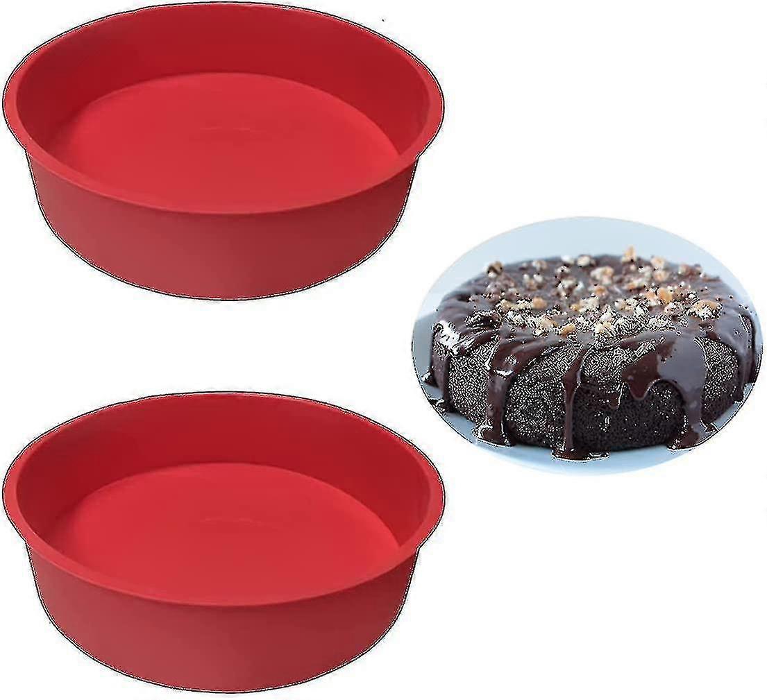 Silicone Cake Pan For Baking, Round Cake Molds Baking Pan Non-stick Quick Release