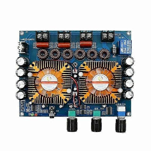 Universal xh-a128 bluetooth 5.0 amplifier board 2.1ch digital power amp 160w*2+220w tda7498e*2 dc 12-32 v