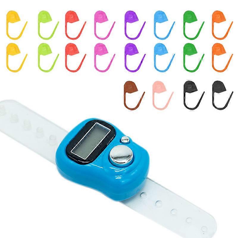 Knit Counter Knitting Crochet Stitch Marker Row Finger Digital Counter