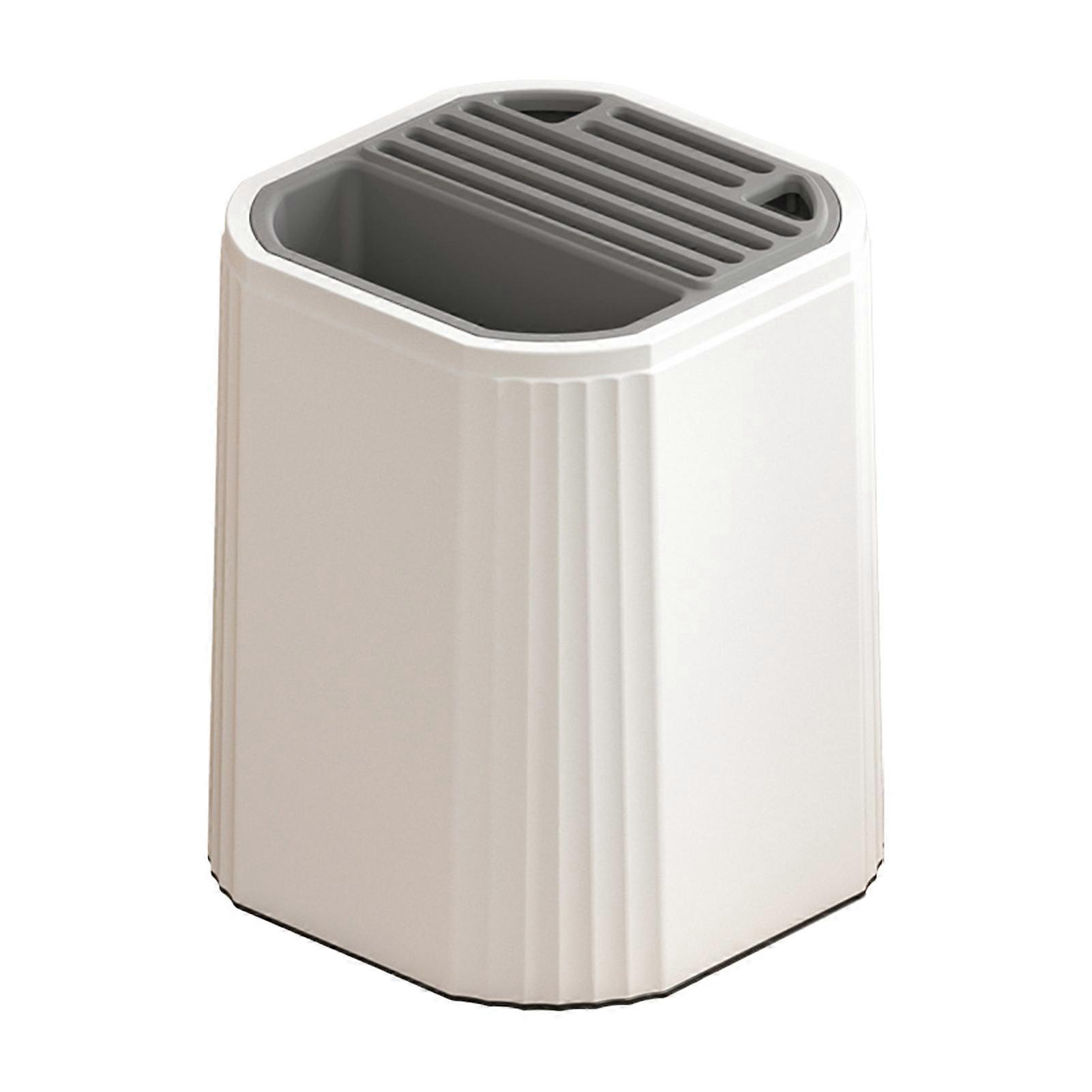 Rotating Kitchen Cutter Holder Safe Reliable Cutter Storage Rack with Drip Tray 360 Degree Rotating Tool Stand