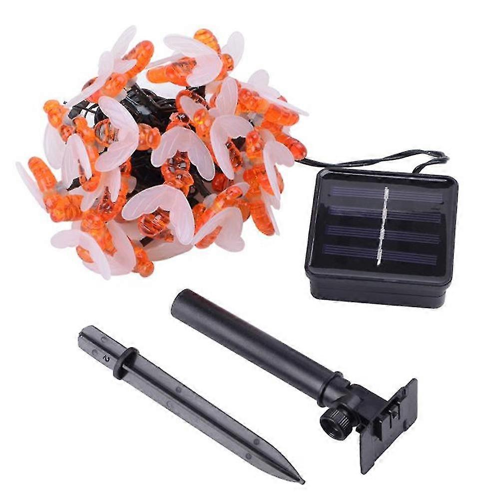 Wedding Solar Light String Patio Honey Bee 30 LED Warm White 8 Lighting Modes