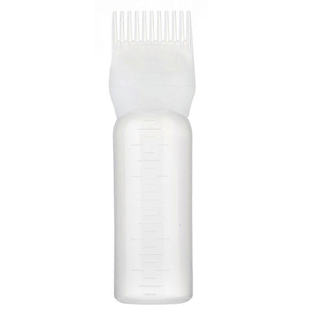 Root Comb Applicator Bottle Professional Dyeing Cream Dispenser with Scale