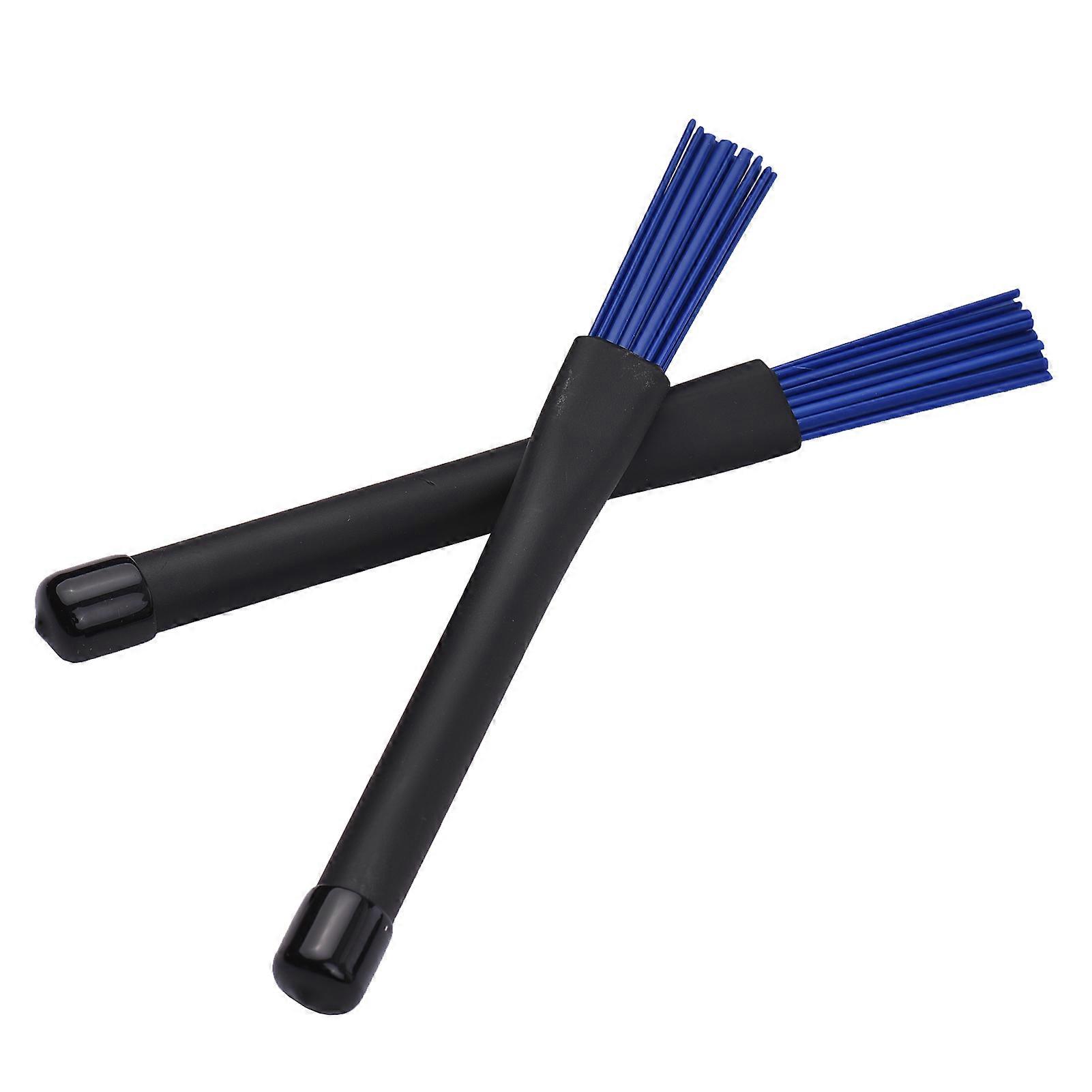 2pcs Drum Stick Drum Brush 1-Pair Retractable Drumsticks for Drumset Jazz Drum 15pcs Nylon Brushes