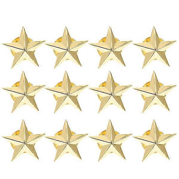 12db Star Shape jelvények lapel csapok star rating jelvények party jelmez dekorációk