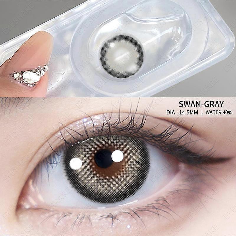 Piilolinssit Big Black Eyes väri Piilolinssit Natural Cosmetic Color Piilolinssit silmille Vuosittainen käyttö 2kpl / pari