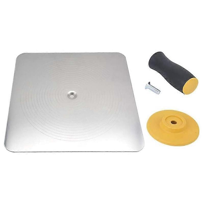 Premium Aluminum Plate Plastering Hawk Plastering Hand Board with Comfort Grip Handle 12 x 12-Inch