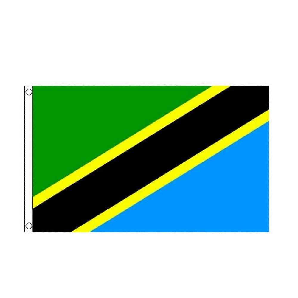 Tanzania National Flag Banner Hanging Polyester For Decorate 90X150Cm Polyester