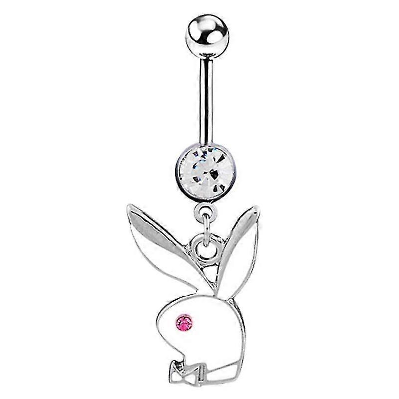 Cute Rabbit Fox Dangle Belly Navel Piercing Button Ring8279203812907