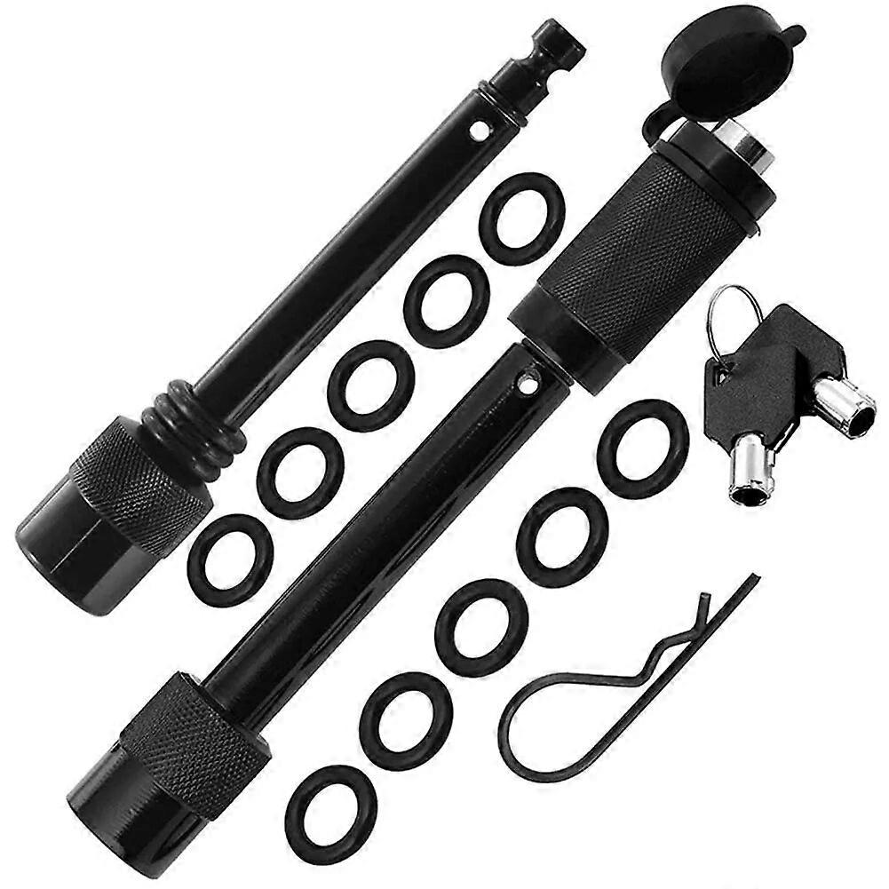 5/8 1/2inch Trailer Hitch Lock Pin Set Extra Long Trailer Hitch Locking Pin Set 10 Anti Rattle Rings Universal Tow Receiver Lock