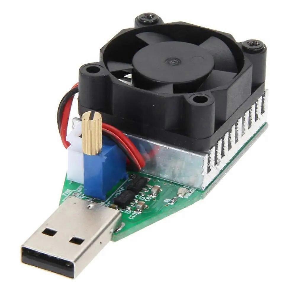 RD 15W Industrial Grade Electronic Load Resistor USB Interface Discharge Battery Capacity Test Meter with Fan Adjustable Current