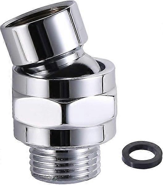 Shower Arm Swivel Adapter with Adjustable Head, Brass Construction, High Flow Rate, Universal Compatibility, Easy Installation