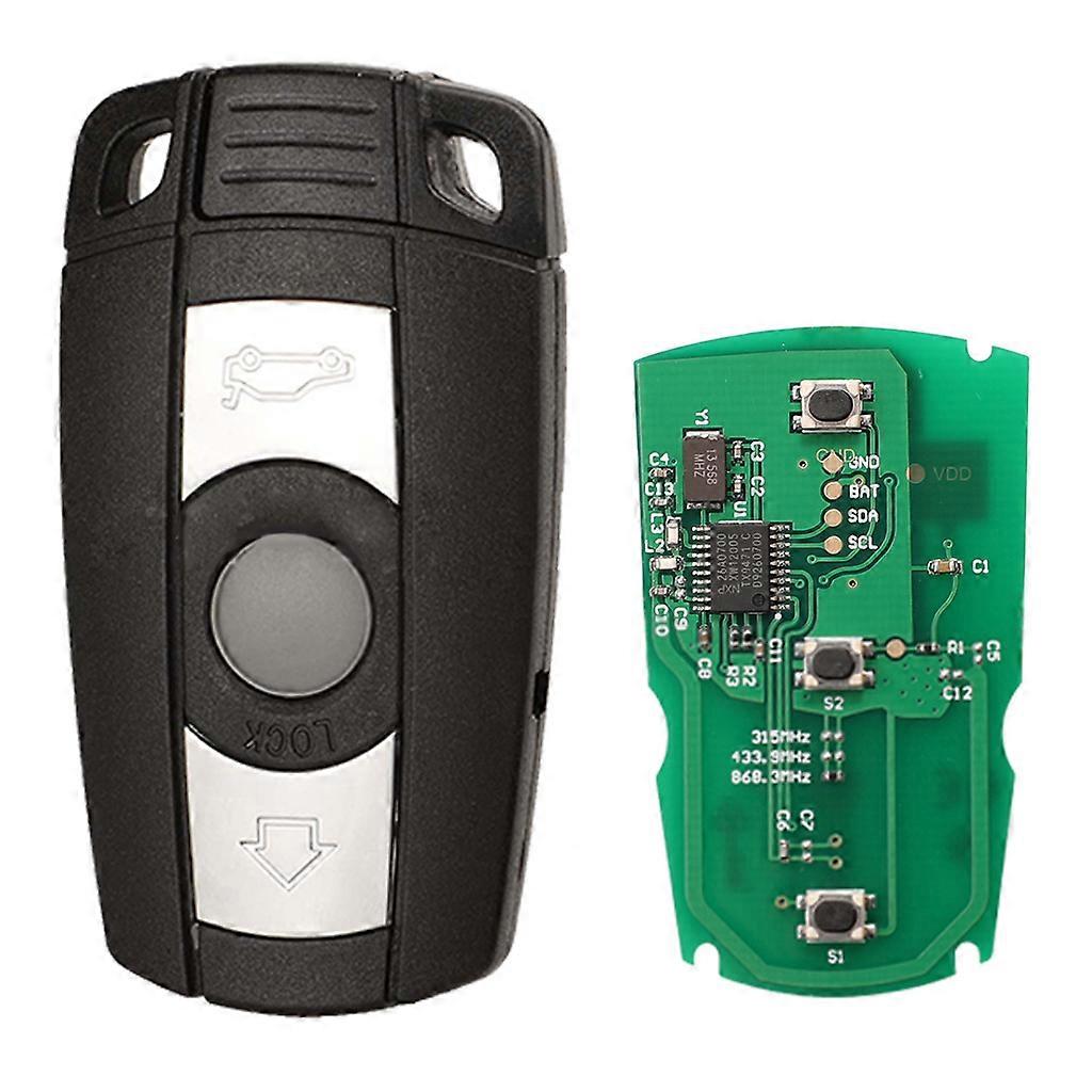 Vehicle Remote for Smart for Key 315Mhz/433MHz/868MHz for 1/3/5/7 Series CAS3 X5