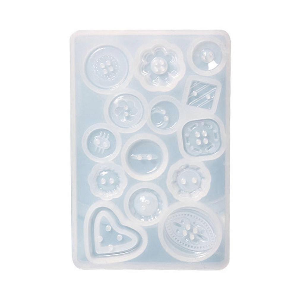 Button Silicone Mold Round Button Charms Epoxy Resin Molds Jewelry Casting