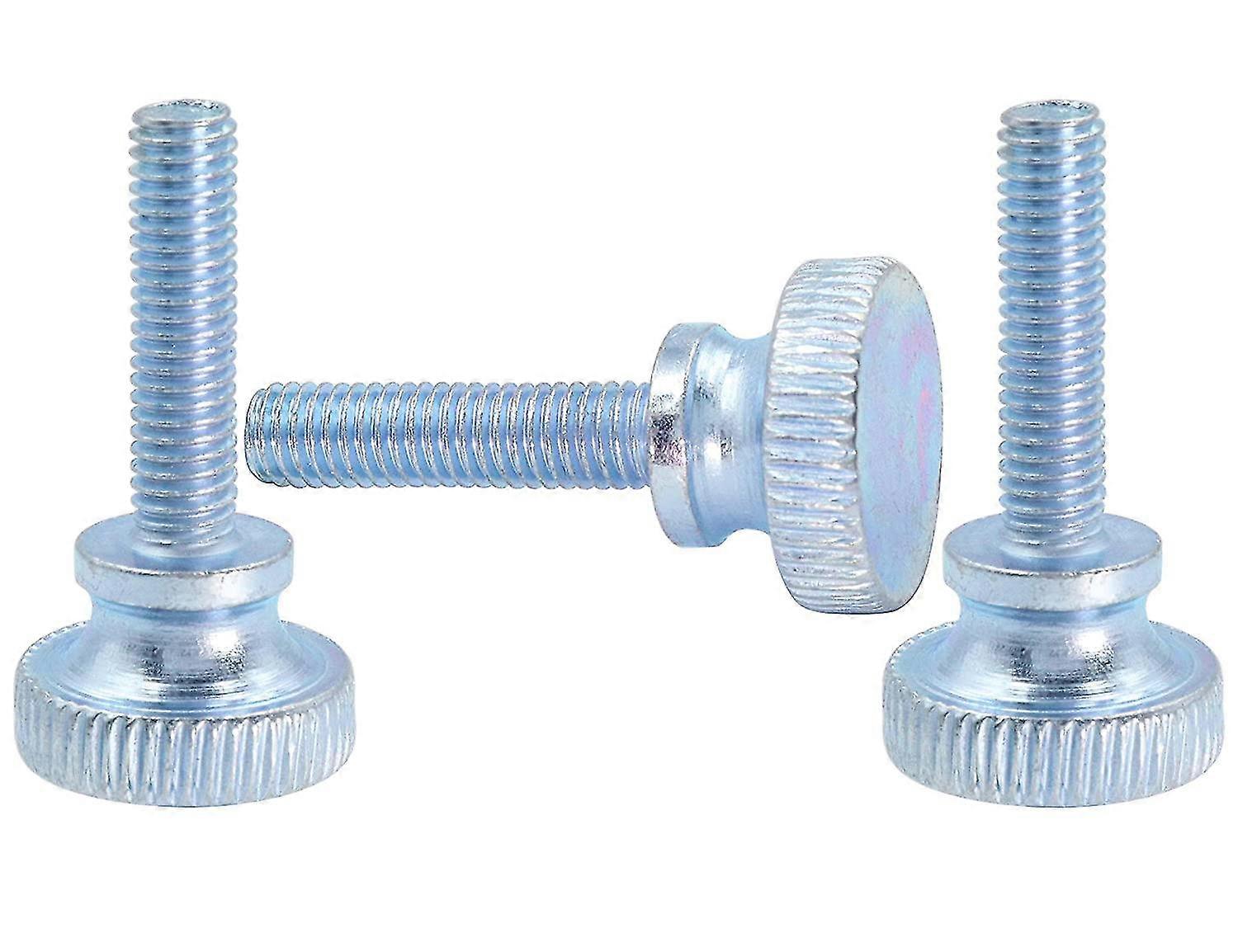 20pcs Knurled Hand Screw, M5 X 20mm Flat Knurled Head Fully Threaded Thumb