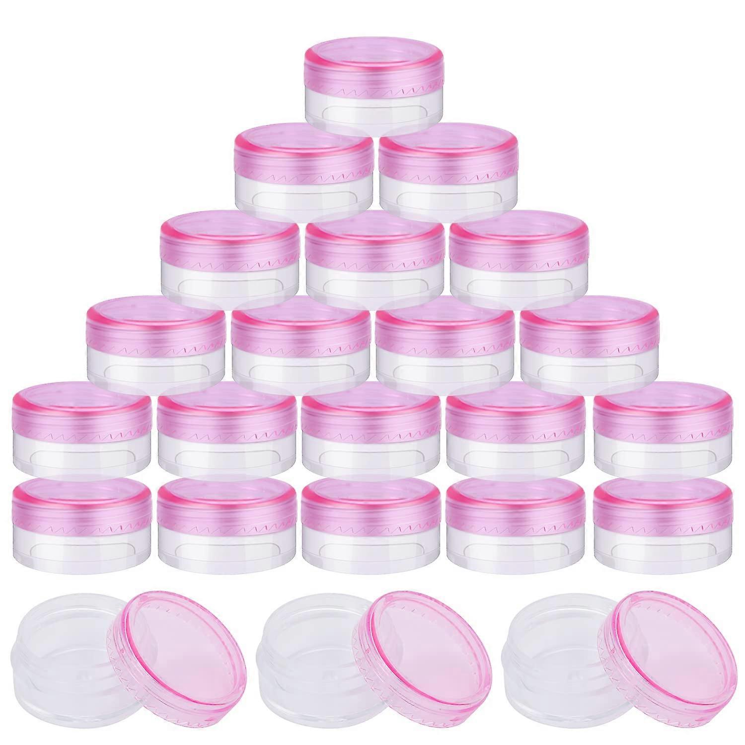 20pcs Sample Pots with Lids 5g / 5ml Small Plastic Pots, Mini Cosmetic Containers, Small Plastic Containers Plastic