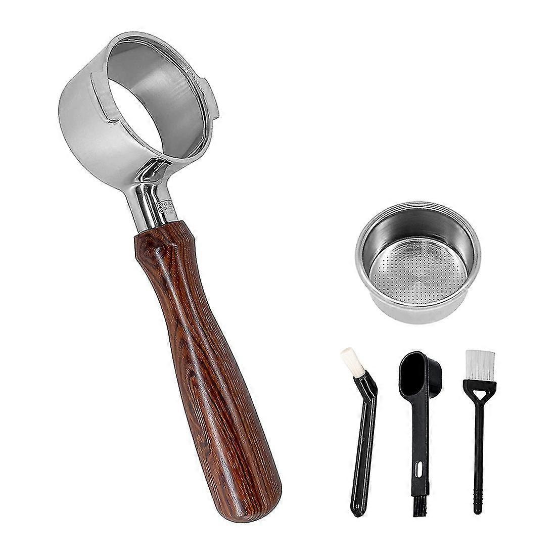 Coffee 51mm Bottomless Portafilter Compatible with DeLonghi Icona ECP ECOV311 Espresso Machine, No Base Filter Holder