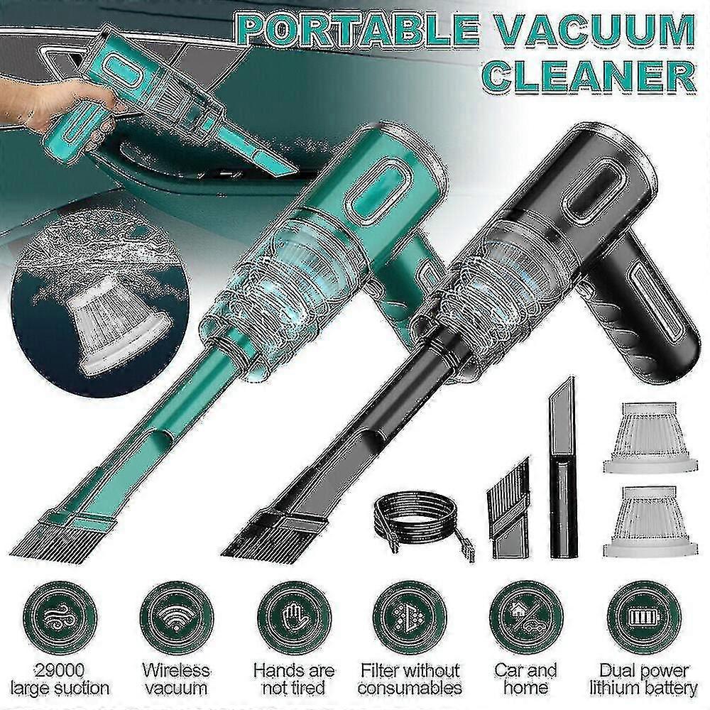 29000pa Powerful Car Vacuum Cleaner Wetdry Cordless Strong Suction Handheld Uk
