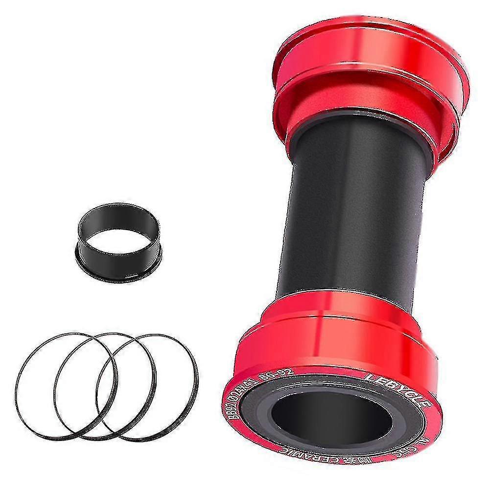 Lebycle Bb86 Bb92 Bottom Bracket Ceramic Bearing Compatible With Bicycle,red
