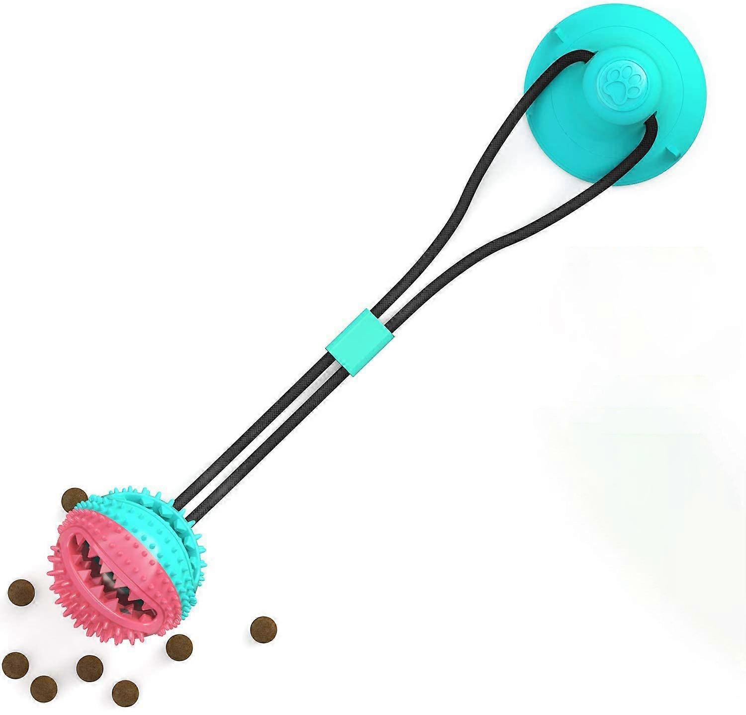 Pet Molar Bite Toy With Suction Cup Interactive Feeding Durable