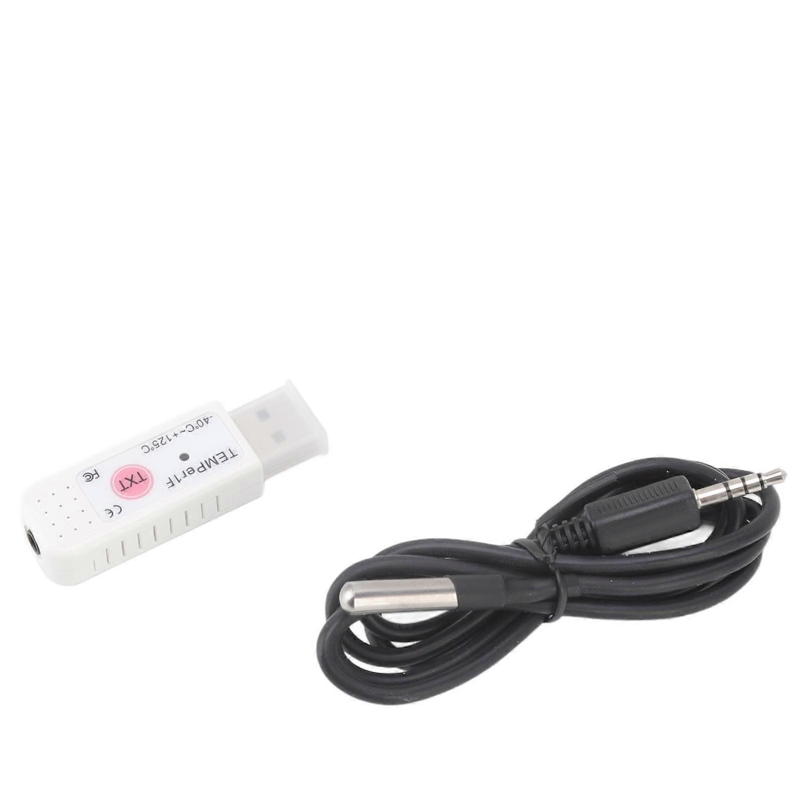 USB Computer Temperature Sensor Data Logger Temperature Alarm for Indoor Outdoor Computer Room Warehouse Monitoring