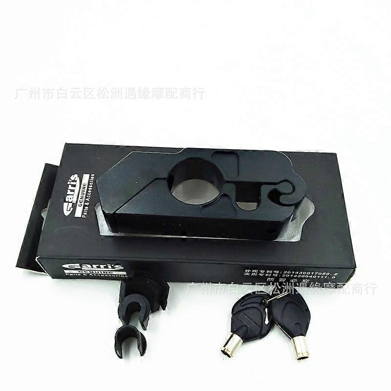 Motorcycle Modified Cnc Lock Handle Lock Aluminum Alloy Handle Brake Handle Solid Lock Horns Security Lock Handle Lock