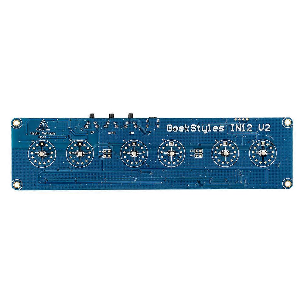 IN14 PCB Blue USB Interface High Precision DIY Glow Tube Digital Clock Module Board