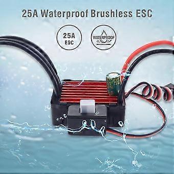 1/18 1/20 Wodoodporny bezszczotkowy elektroniczny regulator prędkości 25A RC Car ESC 2030 Silnik 6500KV, metalowa przekładnia do części do samochodów wyścigowych RC