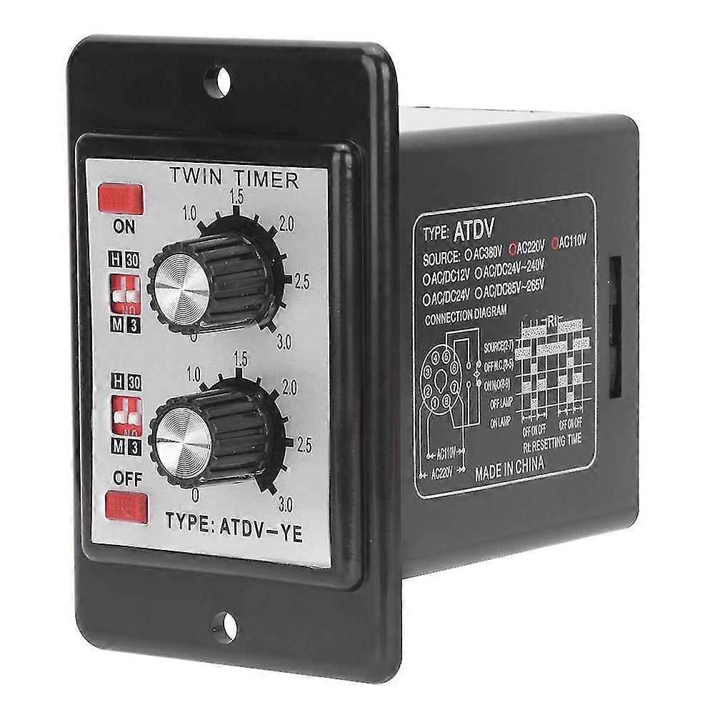 Knob Control Time Switch RelayOn Off Timer Relay Multi-Section ATDV YEAC110v 220V