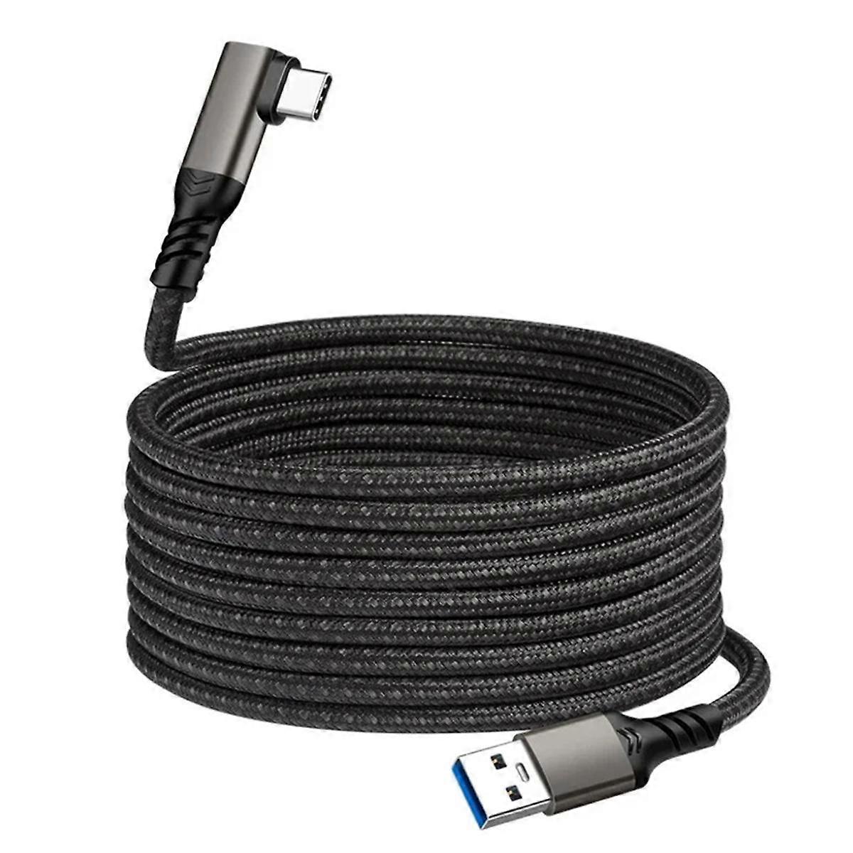 Link Cable for Quest 2 VR USB 3.2 Quick Charge Cables Data Transfer Fast Charges VR Headset Accessories,1.5 Meter