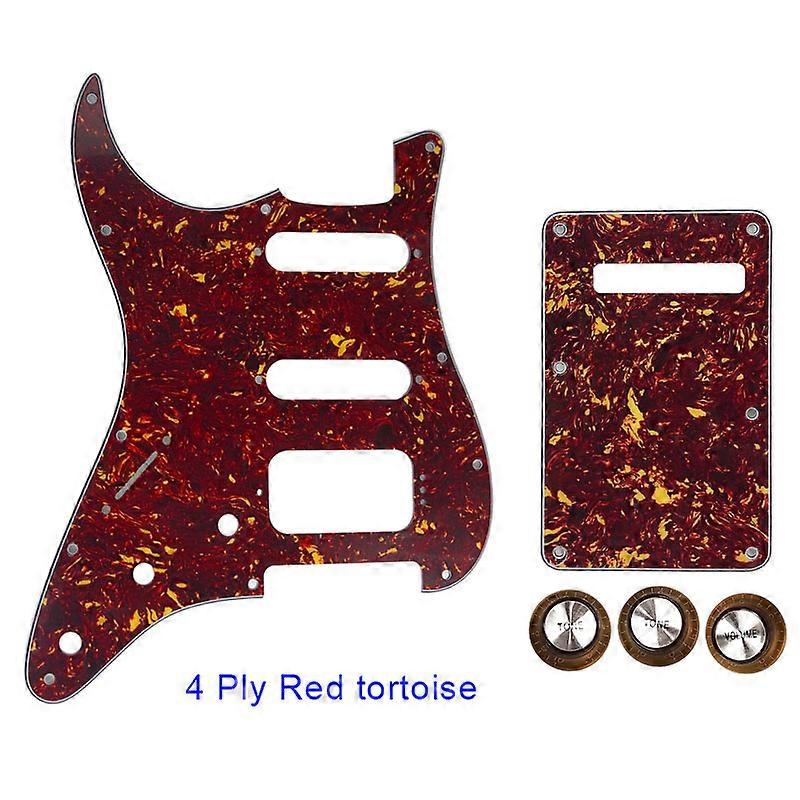 Xinyue gitarové diely - pre US Fd ľavákov 11 otvorov pre skrutky MIM Start SSH Humbucker Gitarový pickguard & Zadná doska & Ovládací gombík