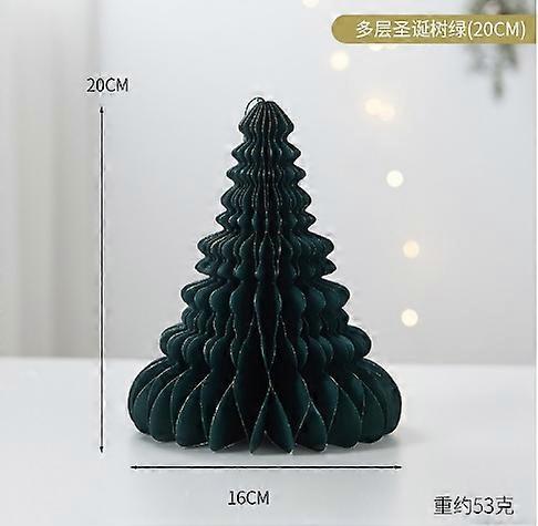 Paper Chiristmas Tree Festival Honeycomb Xmas Tree Decor Small Honeycomb Xmas Tree Honeycomb Xmas Tree Decoration Tabletop Paper Xmas Tree Model