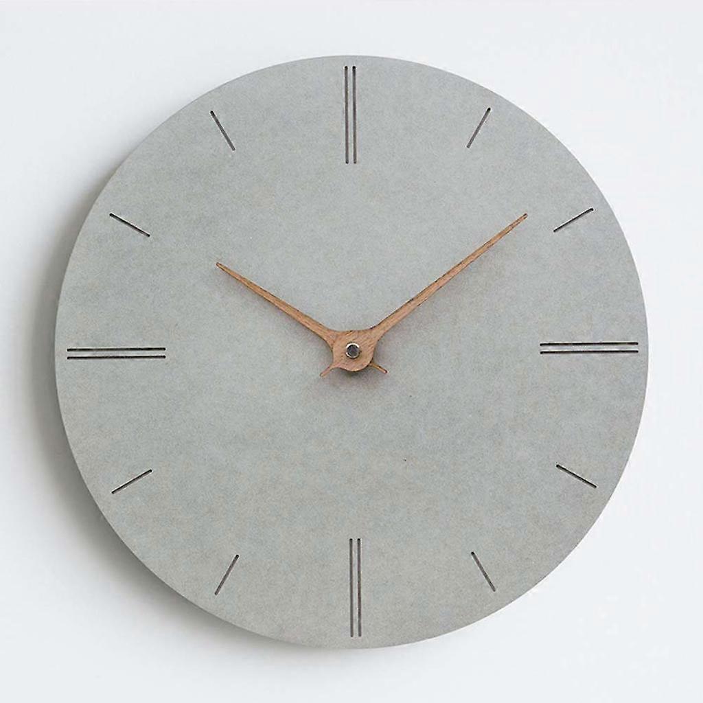 Non-ticking Round Wall Clock for Home Decoration