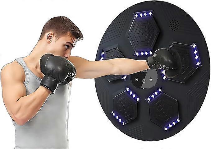 ミュージックボクシングパッド - ボクシングトレーニングパンチング機器、壁掛けスマートボクシングマシン