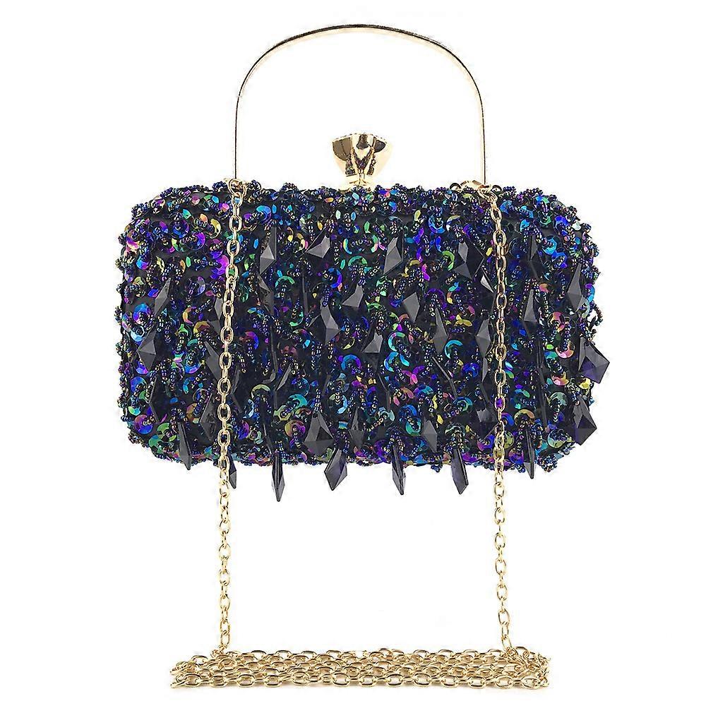 Damkuvertväskor Aftonväskor Handgjorda dubbelsidiga pärlväskor Paljettväskor Aftonväskor