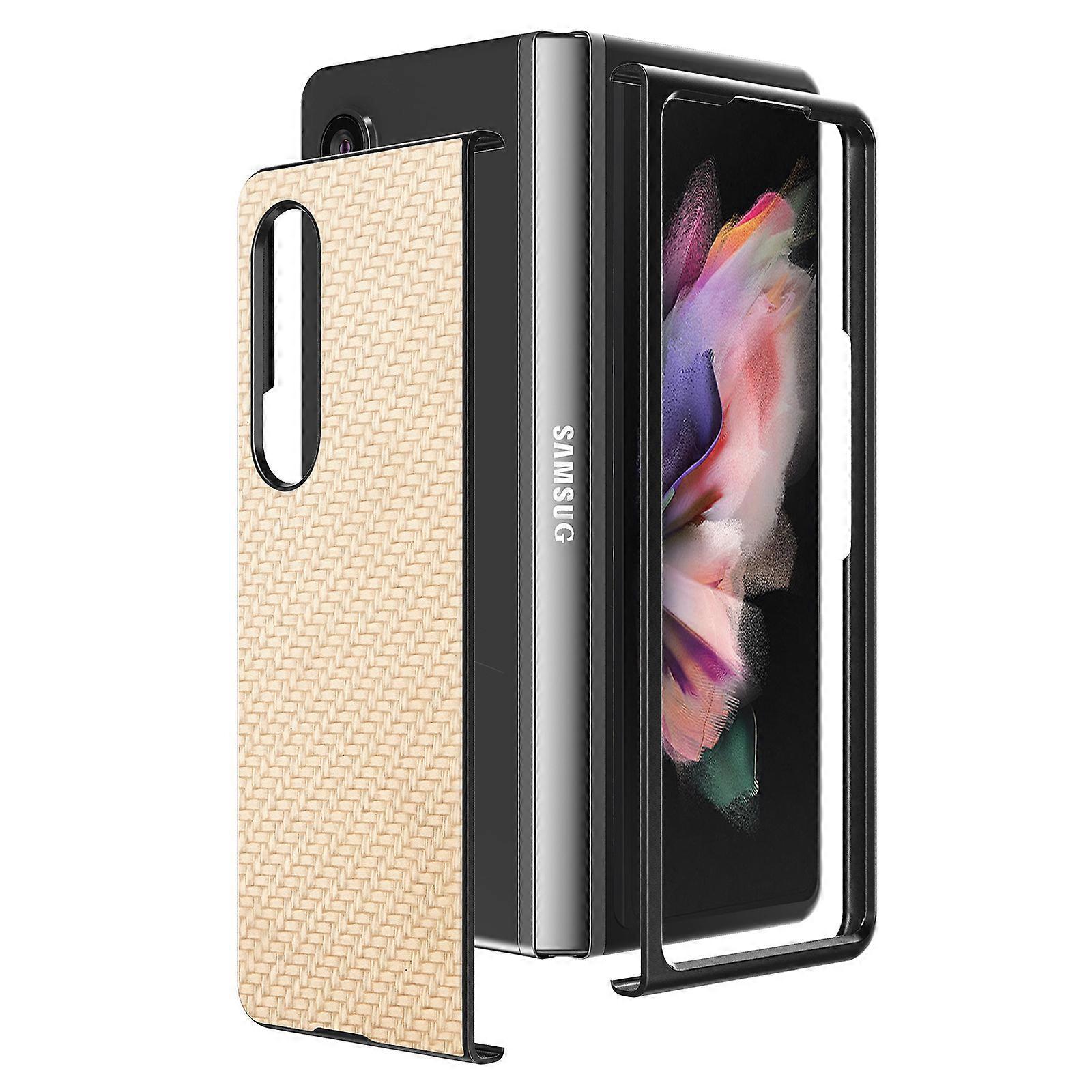 Carbon Fiber Case for Samsung Galaxy Z Fold 6 5G, Thin Slim Shockproof Hard PC Shell Rugged Protective Cover for Fold 6