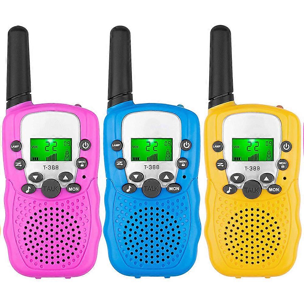 Kids Walkie Talkies - Long Range, Backlit LCD Flashlights, Hands-Free Feature