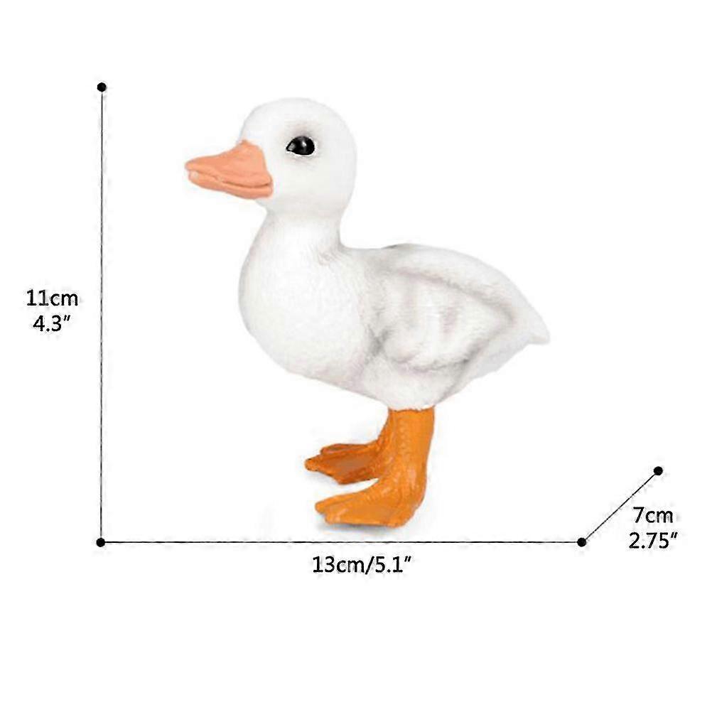 Duck Figurine Simulation Model for Succulent Pots and Dollhouses Landscape Ornament
