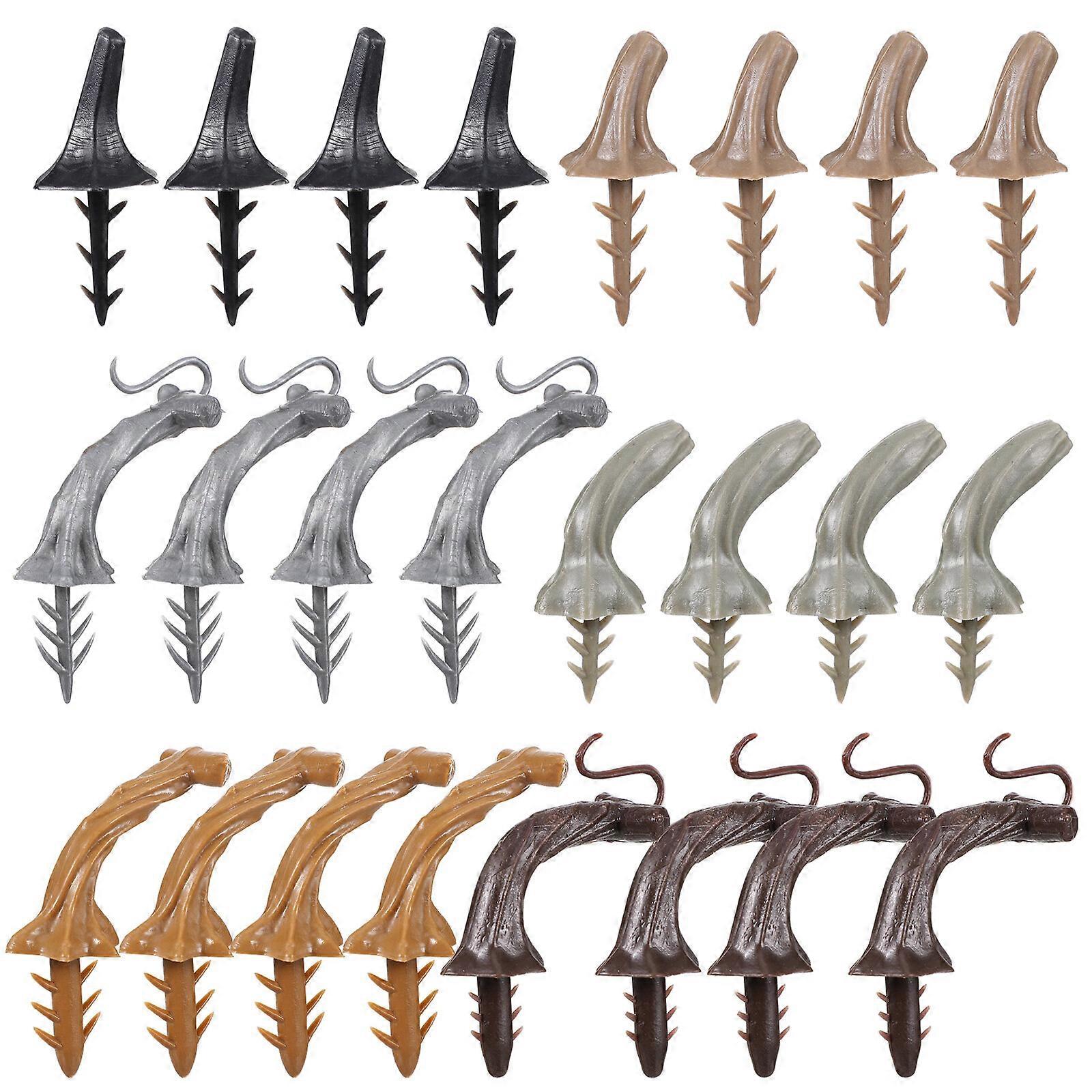 24pcs κολοκύθα στέλεχος κολοκύθας DIY λαβή συγκομιδής πλαστικό εξάρτημα λαβής κολοκύθας