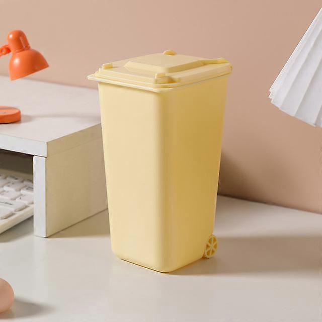 1pc Mini Garbage Can Pencil Holder Containers Desktop Organizer PPDesk Organizers