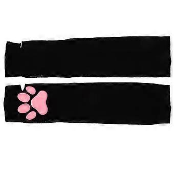 1 Pair Of Cute Cat Paw Gloves Mittens 3d Cat Claw Pad Gloves Halloween Cat Gloves