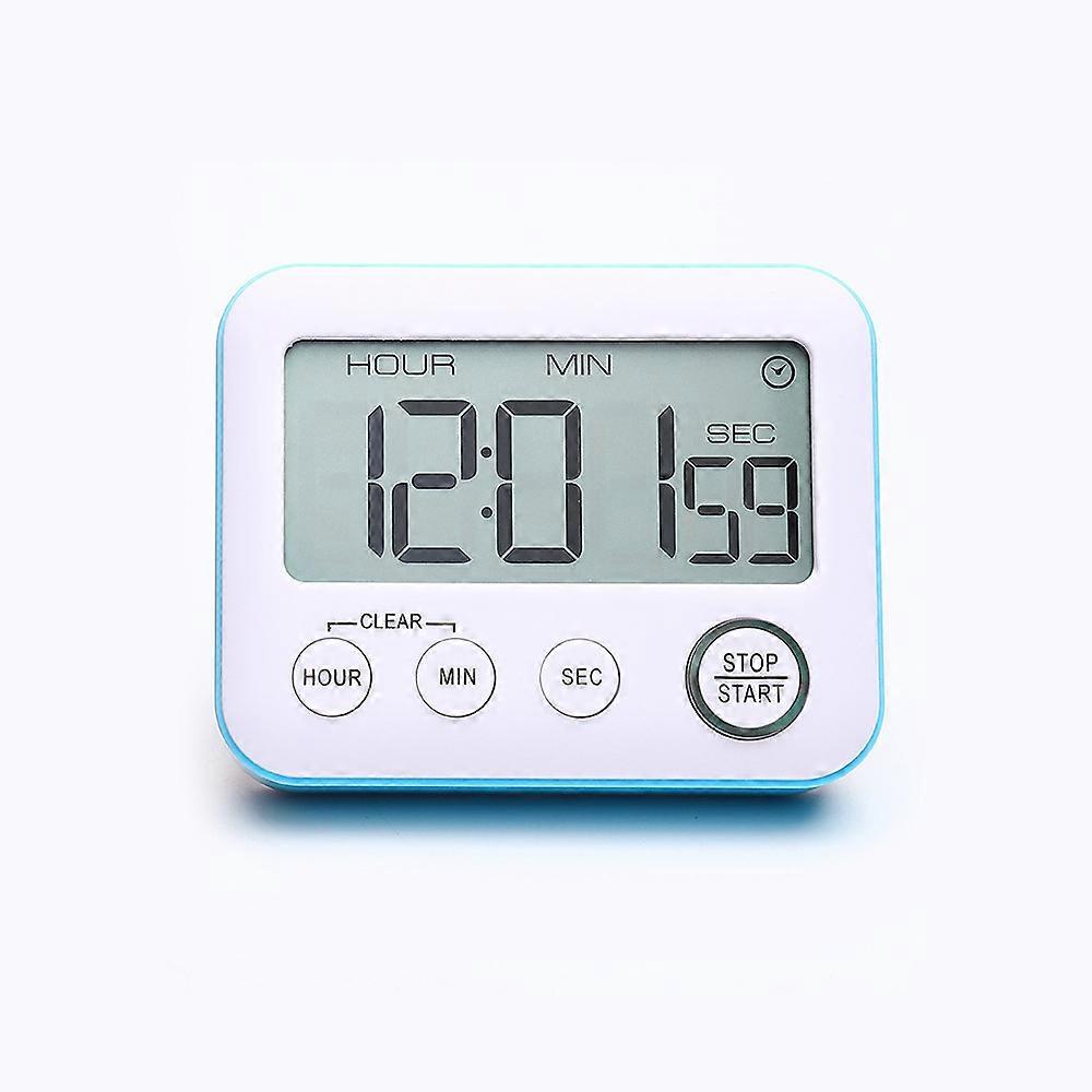 Digital dual kitchen timer, cooking timer, magnetic back three-channel addition and subtraction timer, large display, adjustable volume