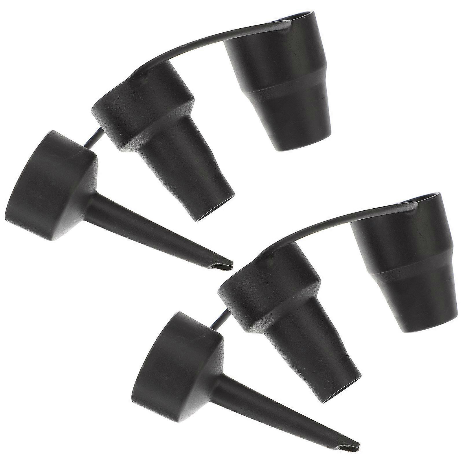 2 Sets 3 Sizes Plastic Nozzle Pump Nozzle Head Air Inflator Adaptor Replacement Nozzles