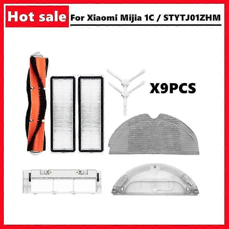 Excelent pentru Xiaomi Mijia 1c / Stytj01zhm Accesorii aspirator robotizat Accesorii filtru lavabil Filtru Perie laterală principală Mop Pânză