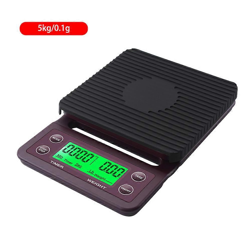 Yieryi 3kg 0.1g 5kg 0.1g Drip Coffee Scale for Coffee Balance Weighing with Timer Digital LCD Food Kitchen Scale Coffee Filter