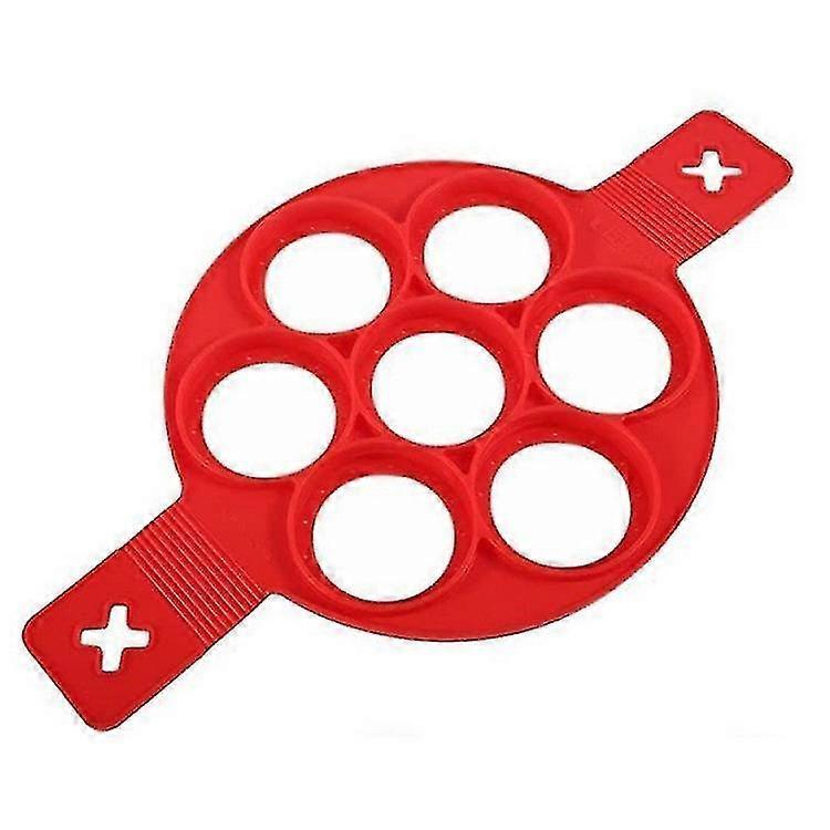 Silicone Non-stick Magic Seven Hole Pancake Maker Ring Kitchen Baking Omelet Mold